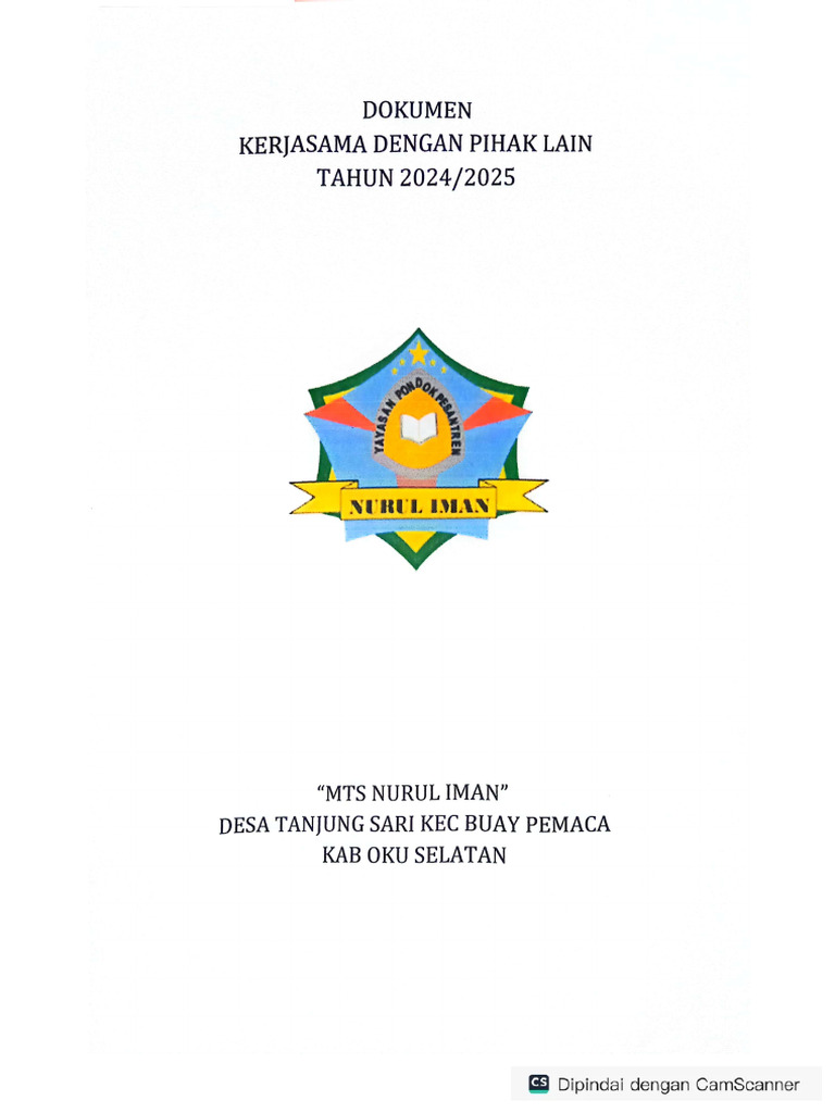 Dokumen Kerjasama Dengan Pihak Lain | PDF