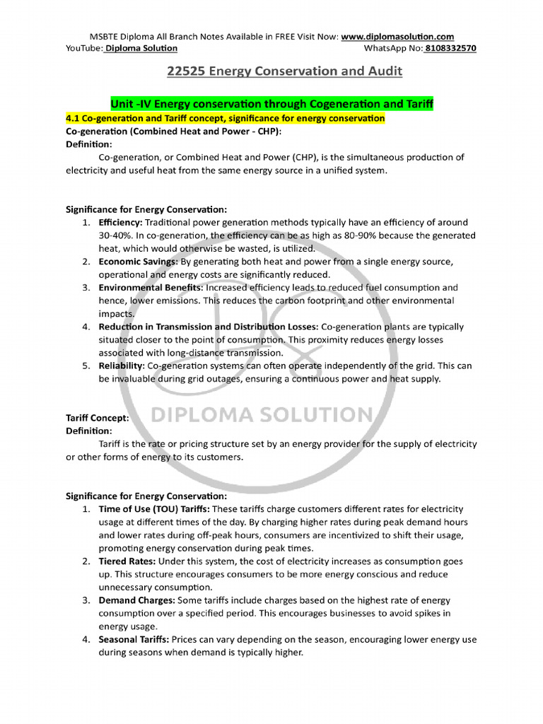 Energy Conservation and Audit 4 | PDF