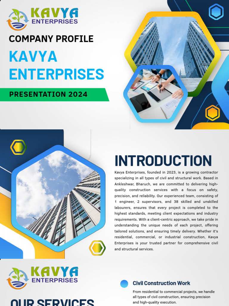 Blue and White Modern Company Profile Presentation | PDF