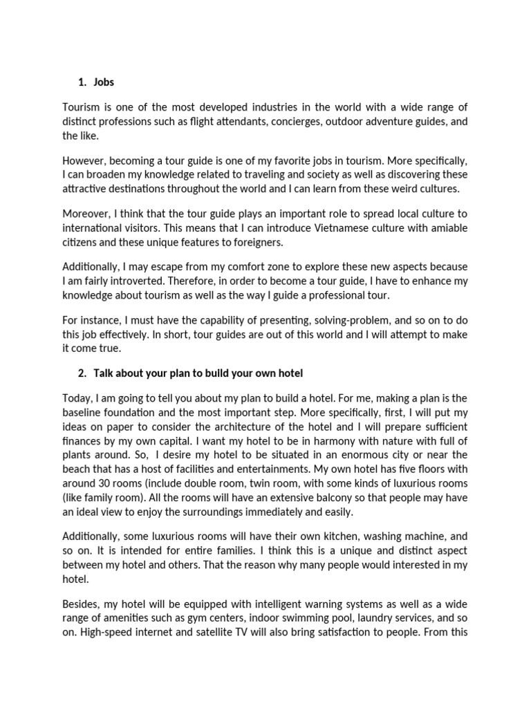 4 Topics Speaking | PDF