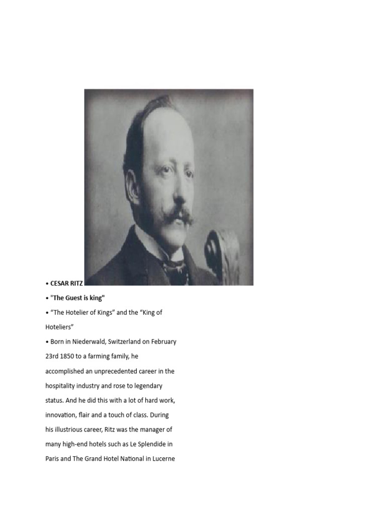 Cesar Ritz | PDF