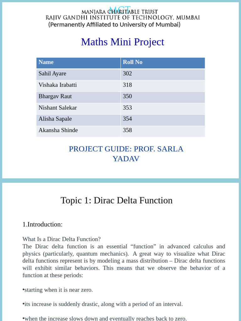 Maths Miniproject | PDF