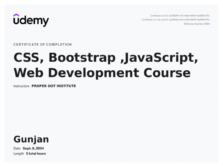 Web Development Couse Udemy | PDF