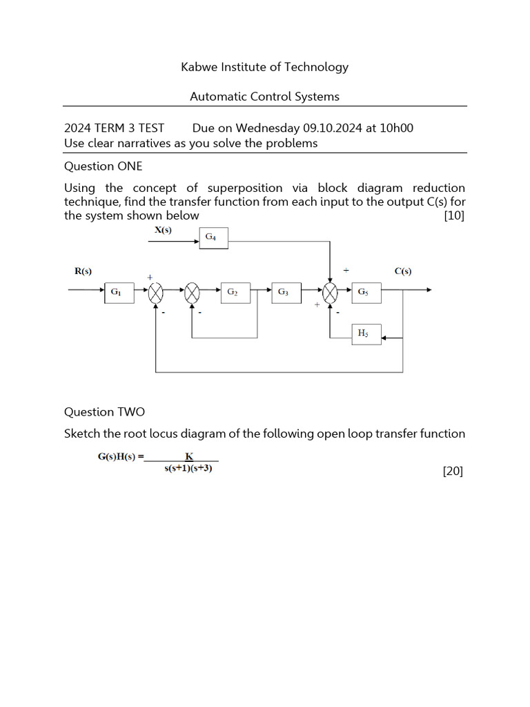 Automatic Control Systems