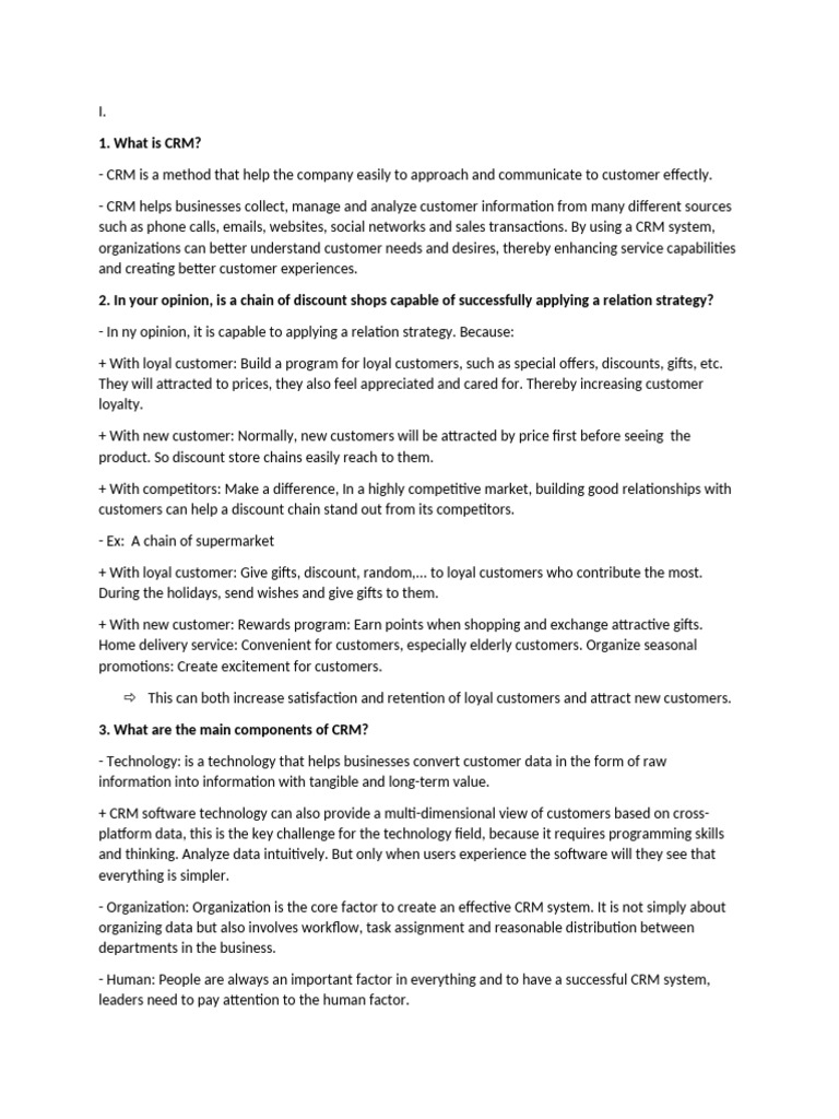 What Is CRM? | PDF