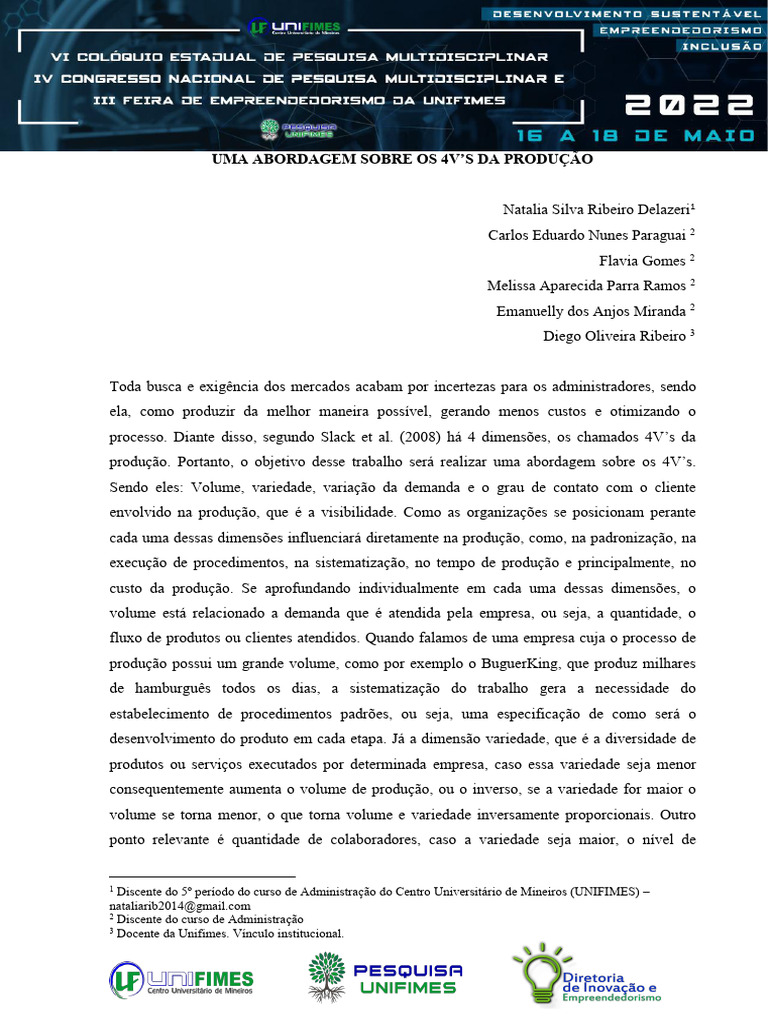 UMA+ABORDAGEM+SOBRE+OS+4V | PDF