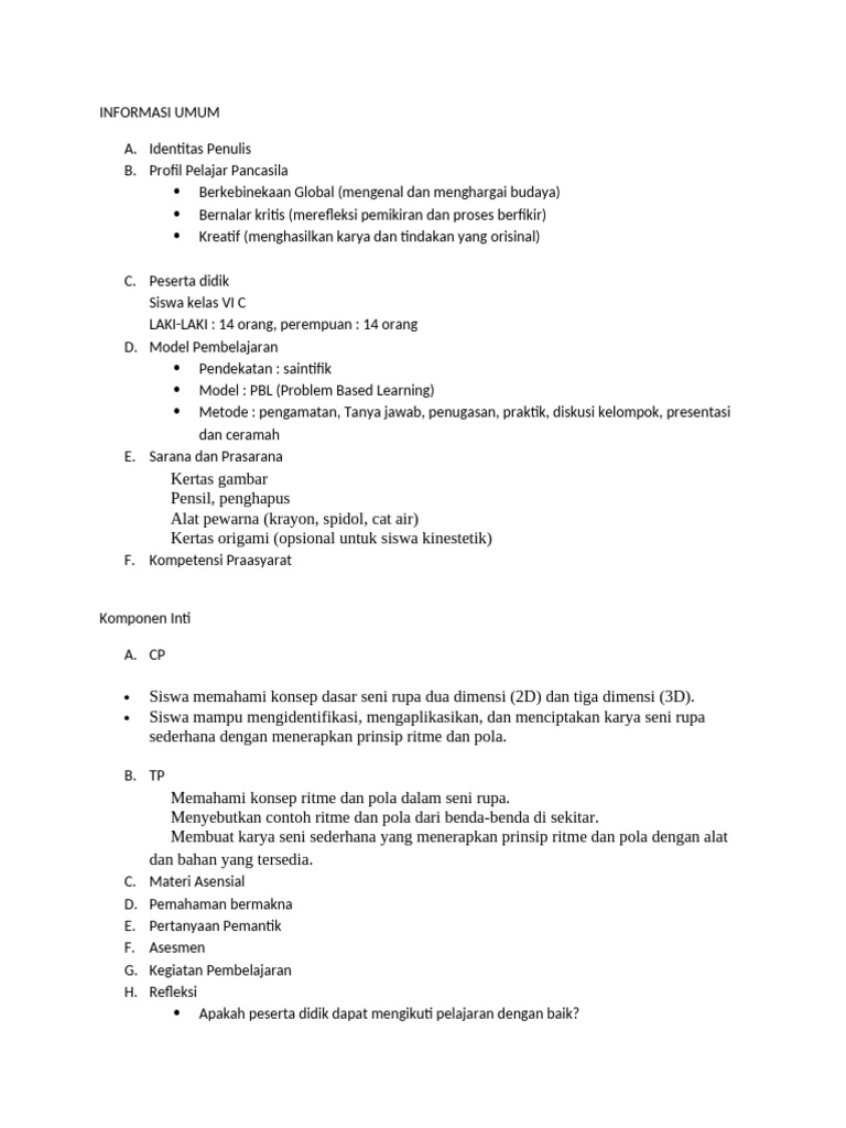 Informasi Umum | PDF