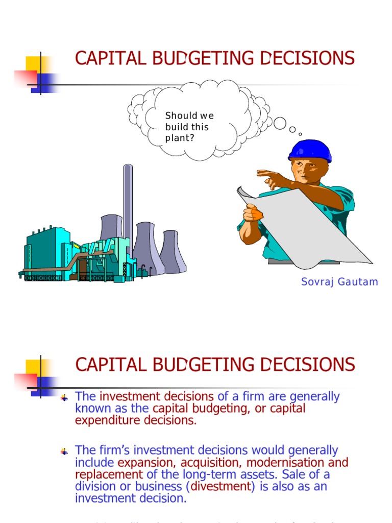 assignment capital budgeting decisions