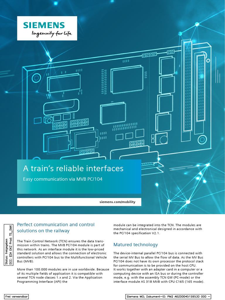 MVB PC 104 Data Sheet en | PDF