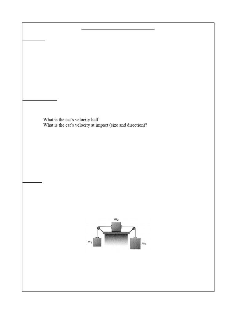 SPH4U Exam Review Problems | PDF | Force | Science & Mathematics