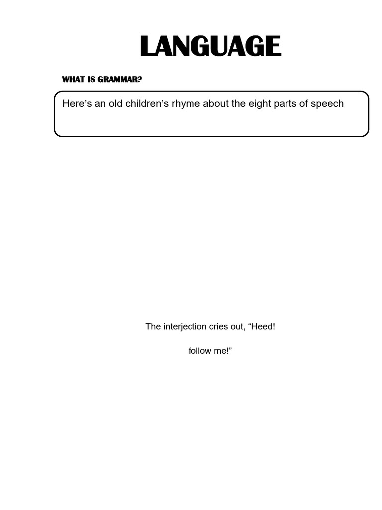 Grade 9 Language Guide | PDF