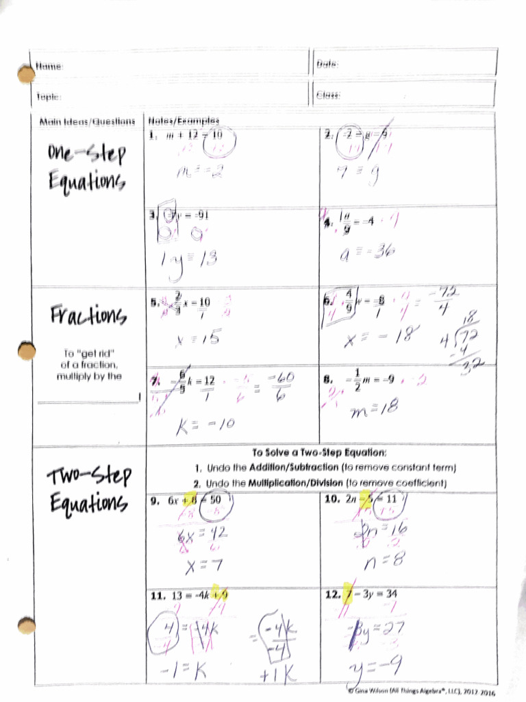 Yesterday's Notes For Absent Students | PDF