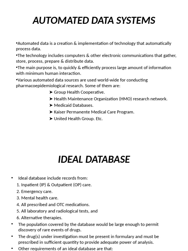 Automated Data Systems | PDF