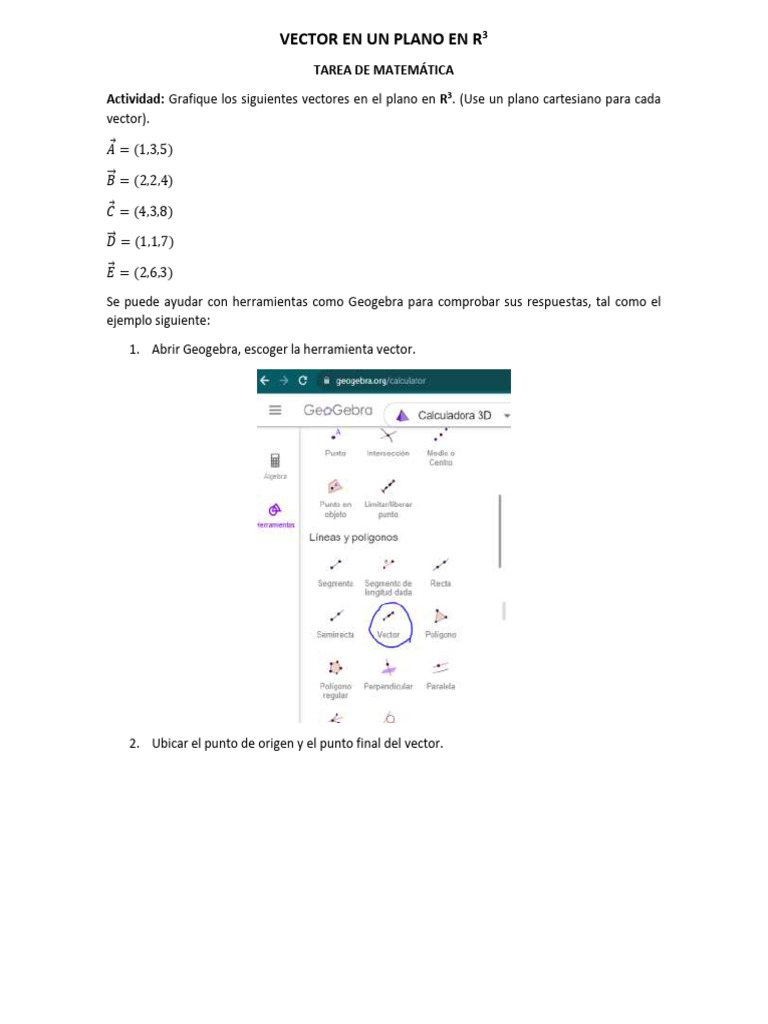 Vector en Un Plano en R3 | PDF