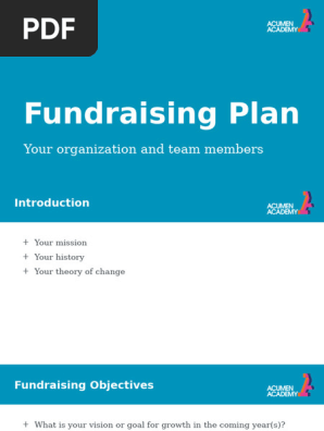 Fundraising Plan