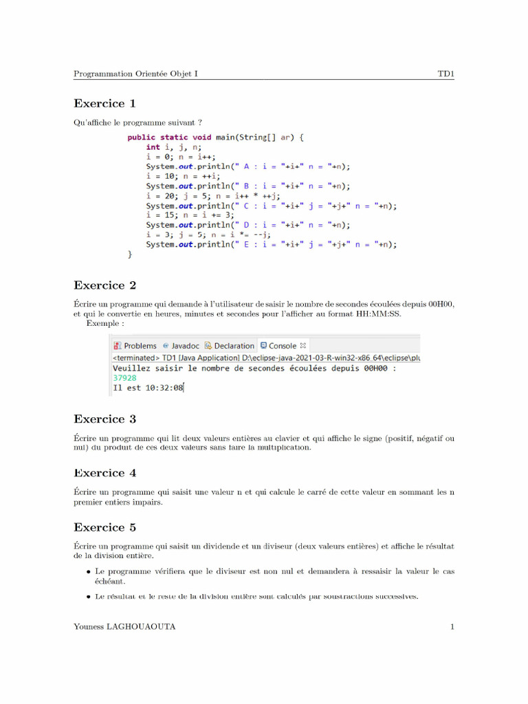TD1 Imp | PDF
