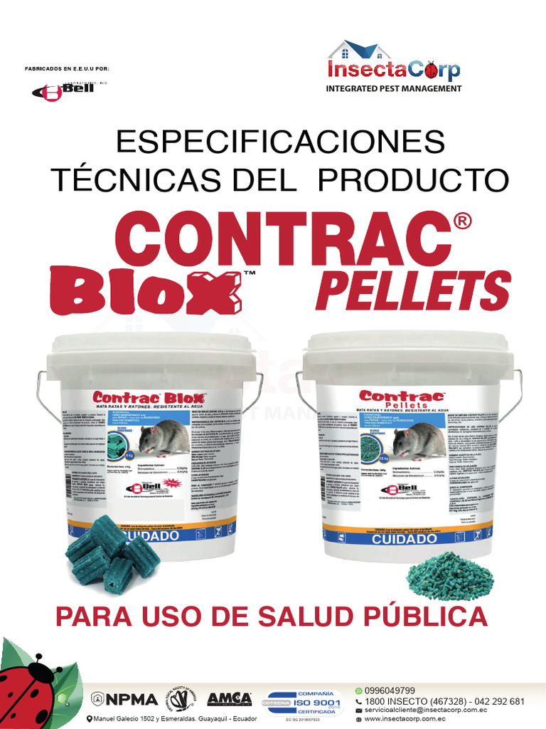 Especificações do Contrac Rodenticida | PDF | Roedor