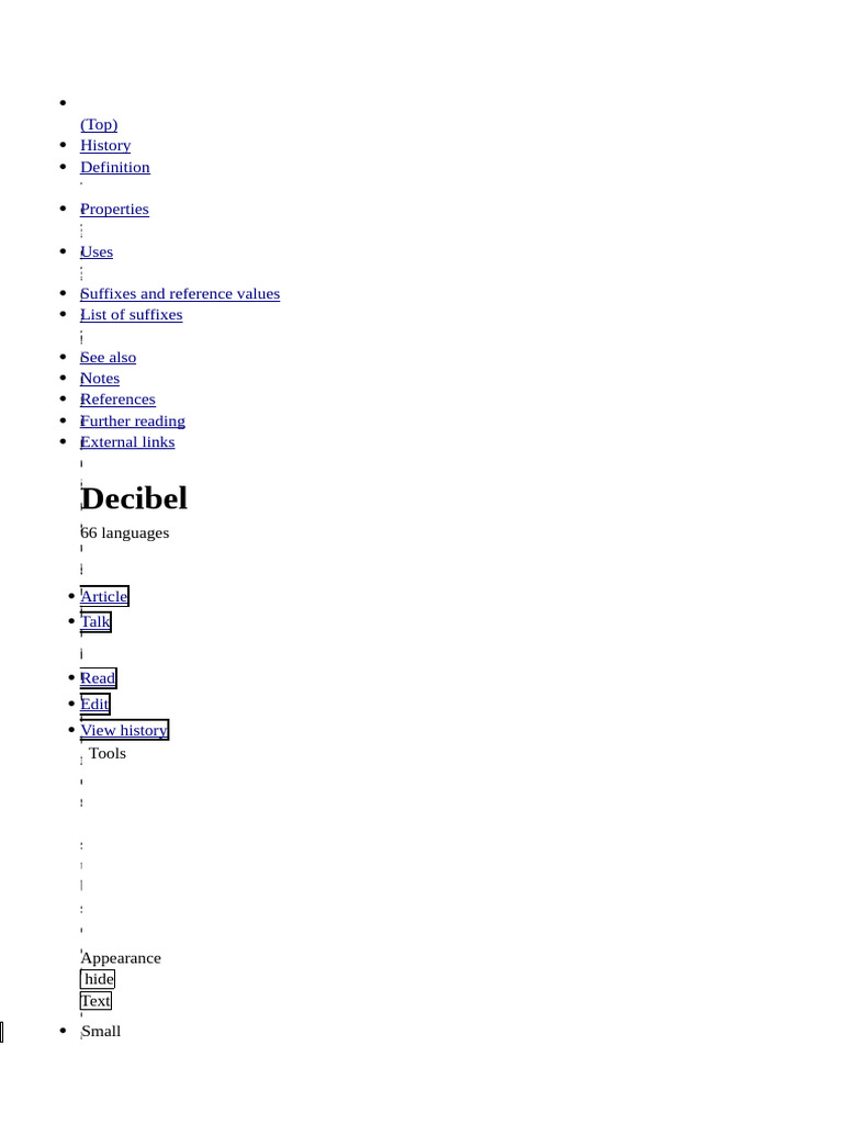 Decibel | PDF
