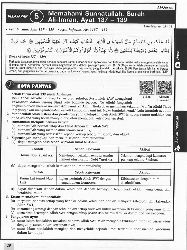 Nota Memahami Sunnatullah | PDF