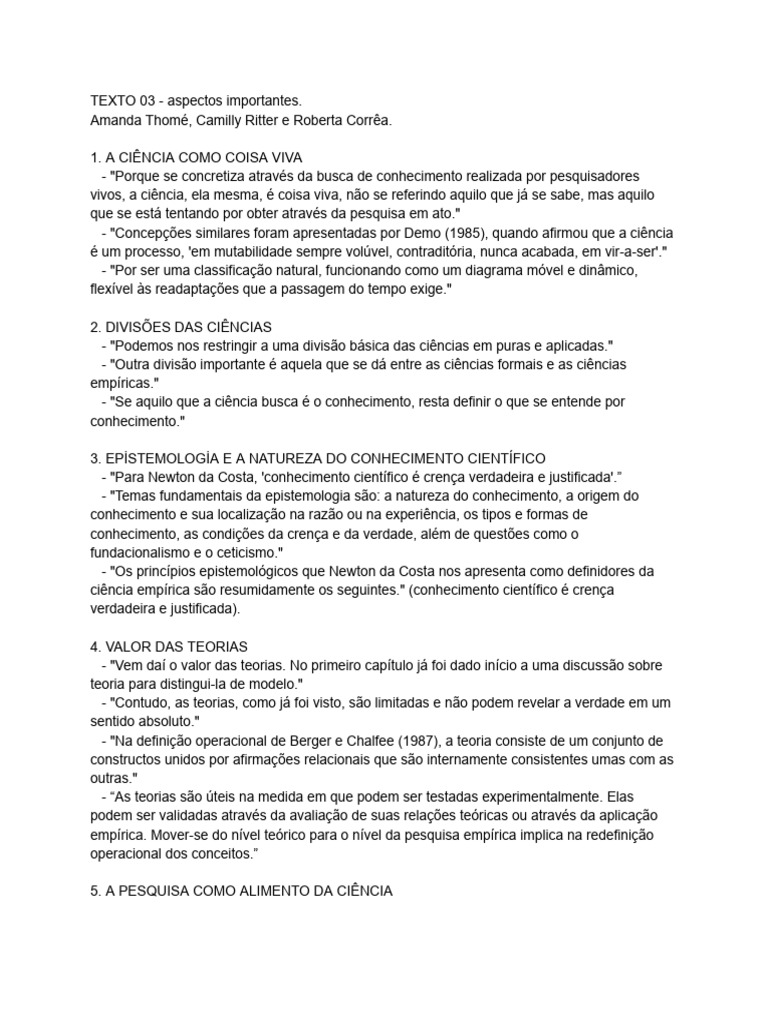 TEXTO 03 - Aspectos Importantes | PDF