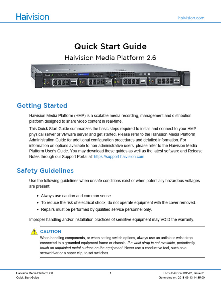 Haivision Media Setup Guide | PDF | Ip Address | Computers