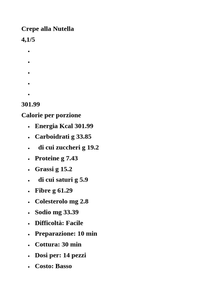 Ricetta 4 | PDF