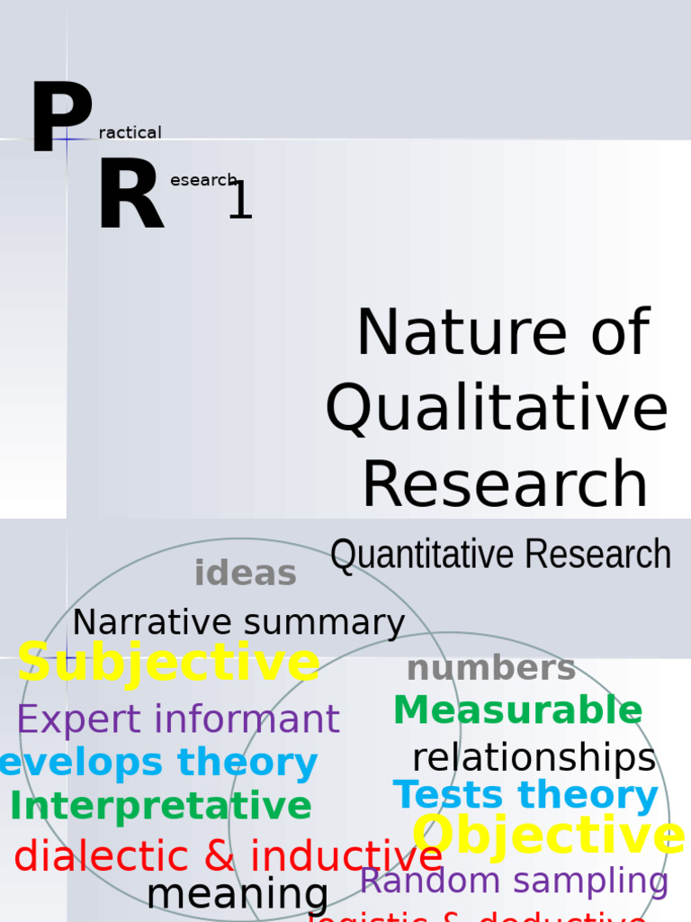 PR 1 - 7 Qualitative Research | PDF