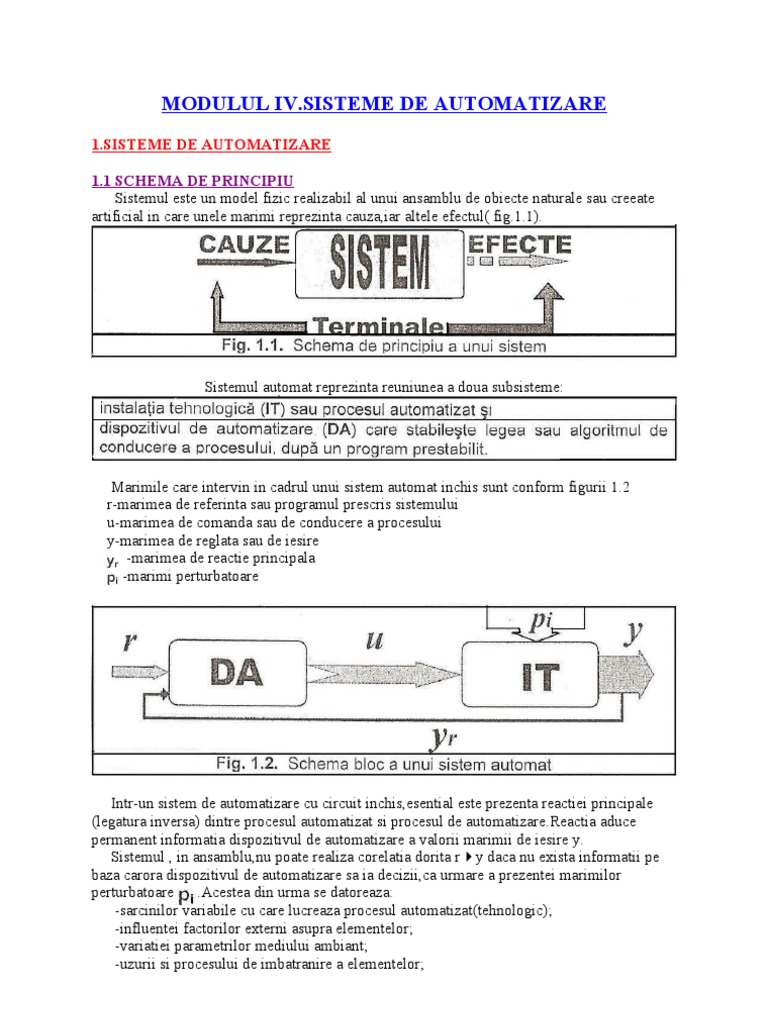 Sisteme de Automatizare | PDF