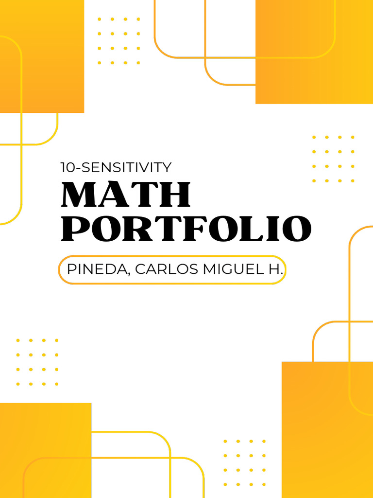 Portfolio in Math | PDF