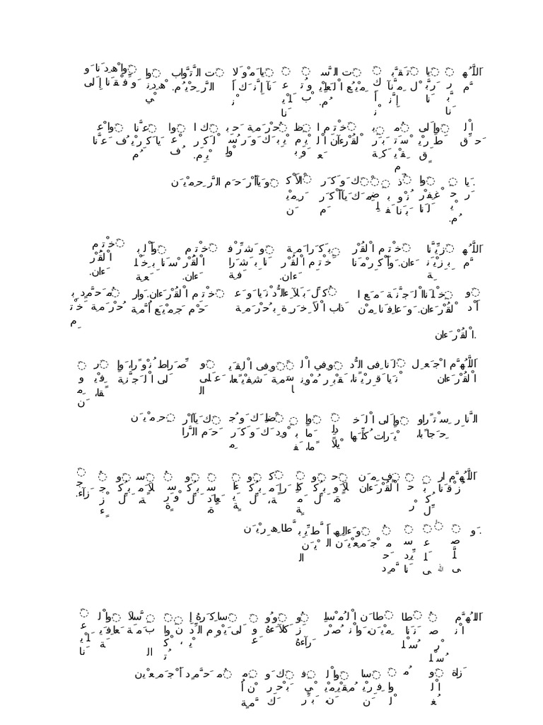 Doa Khatam Quran Kudus | PDF