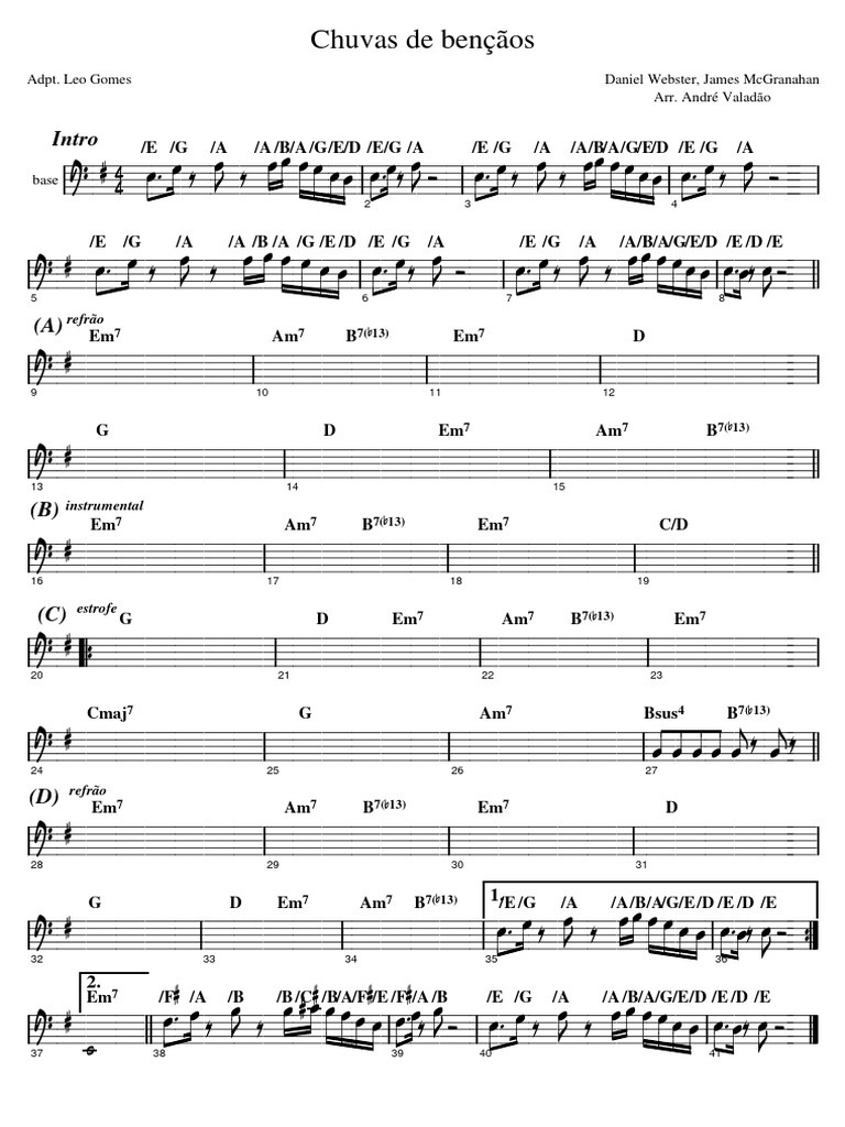 Chuvas De Bençãos Base Pdf