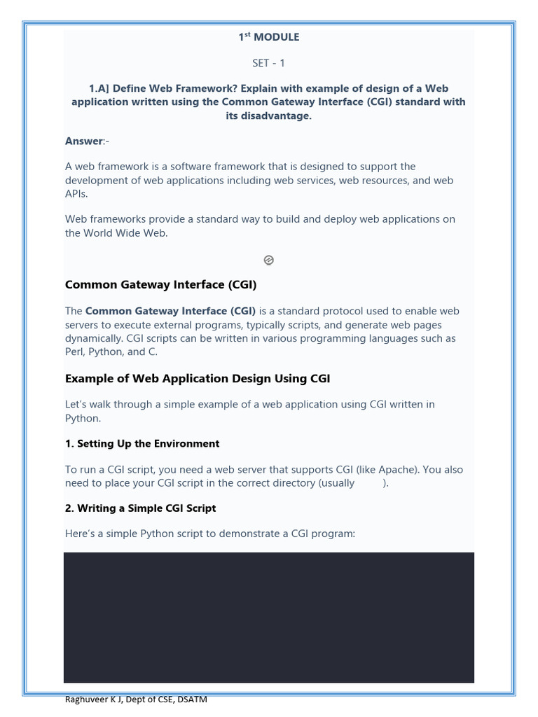 MOD1 - BOTH - MODULE - Paper Answers | PDF