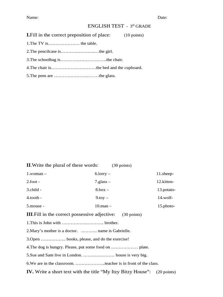 Test Cls 3 - Units5-6 | PDF