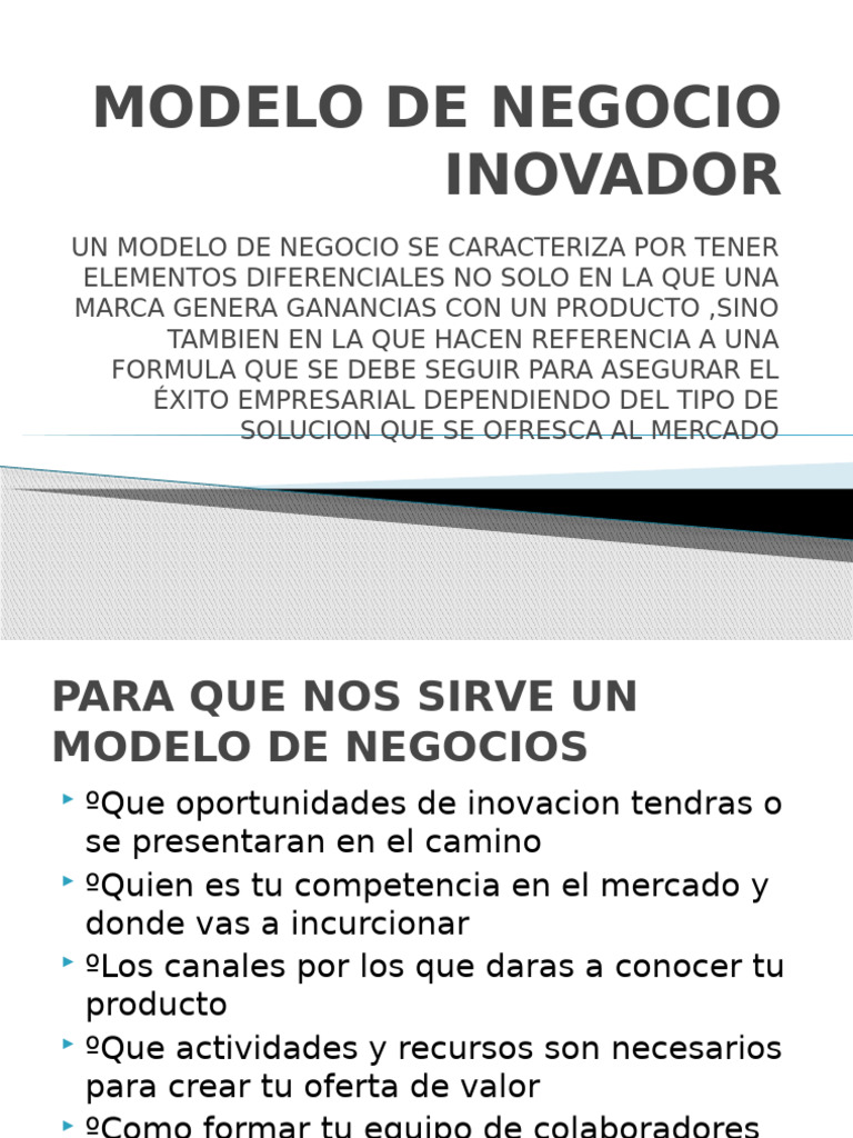 Modelo de Negocio Innovador y Efectivo | PDF | Negocios