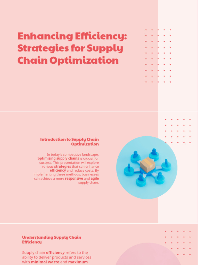 Slidesgo Enhancing Efficiency Strategies For Supply Chain Optimization ...
