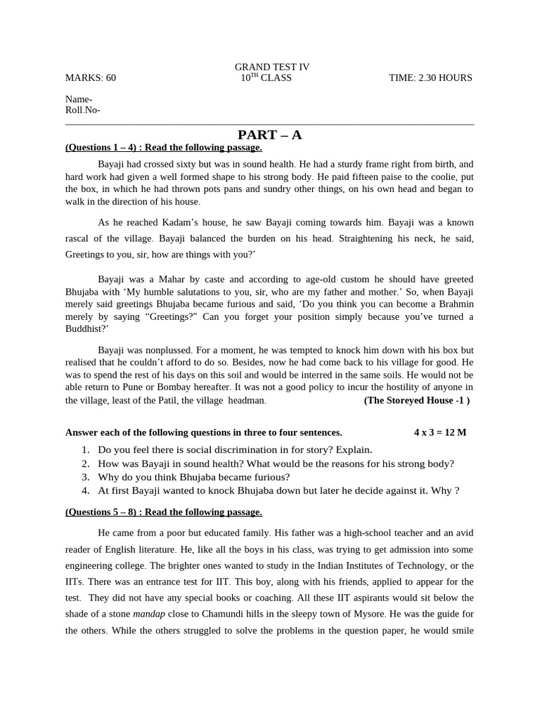 Grand Test 4 | PDF