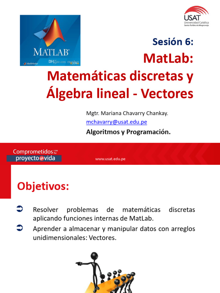 Sesi n 6 matlab algebra lineal vectores pdf lgebra lineal