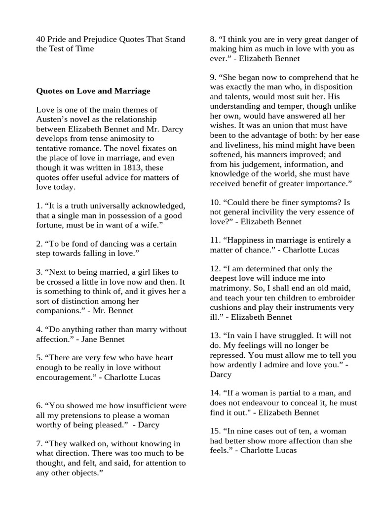 Timeless Quotes on Love and Marriage PDF Elizabeth Pride