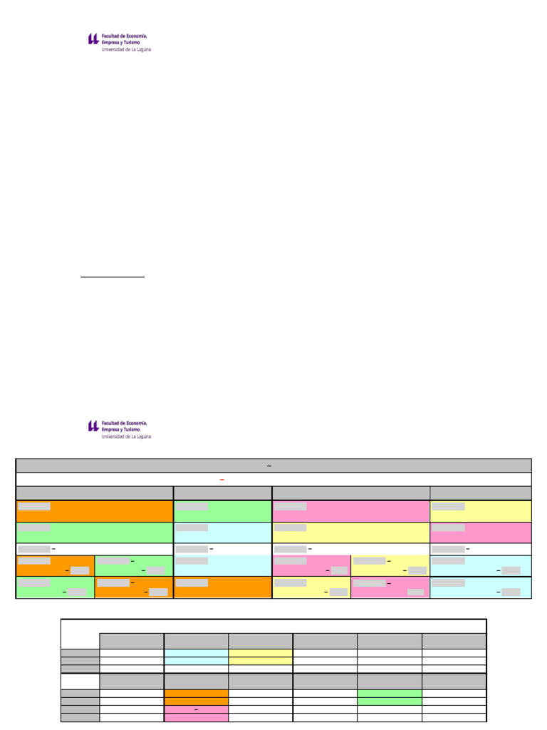 HORARIO ECO 1Q 2019-2020 f | PDF