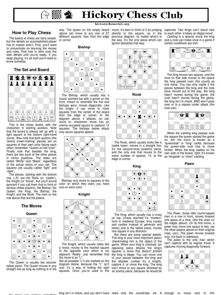 How To Play Chess | PDF | Abstract Strategy Games | Chess