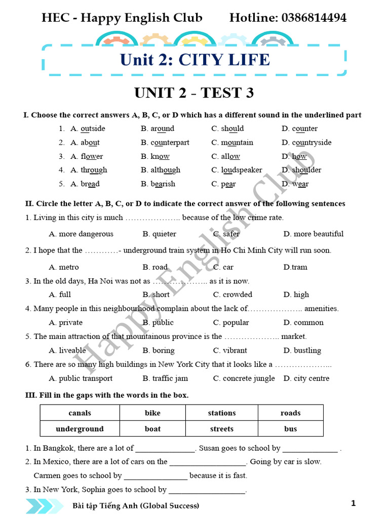 Unit 2 - Test 3 | PDF