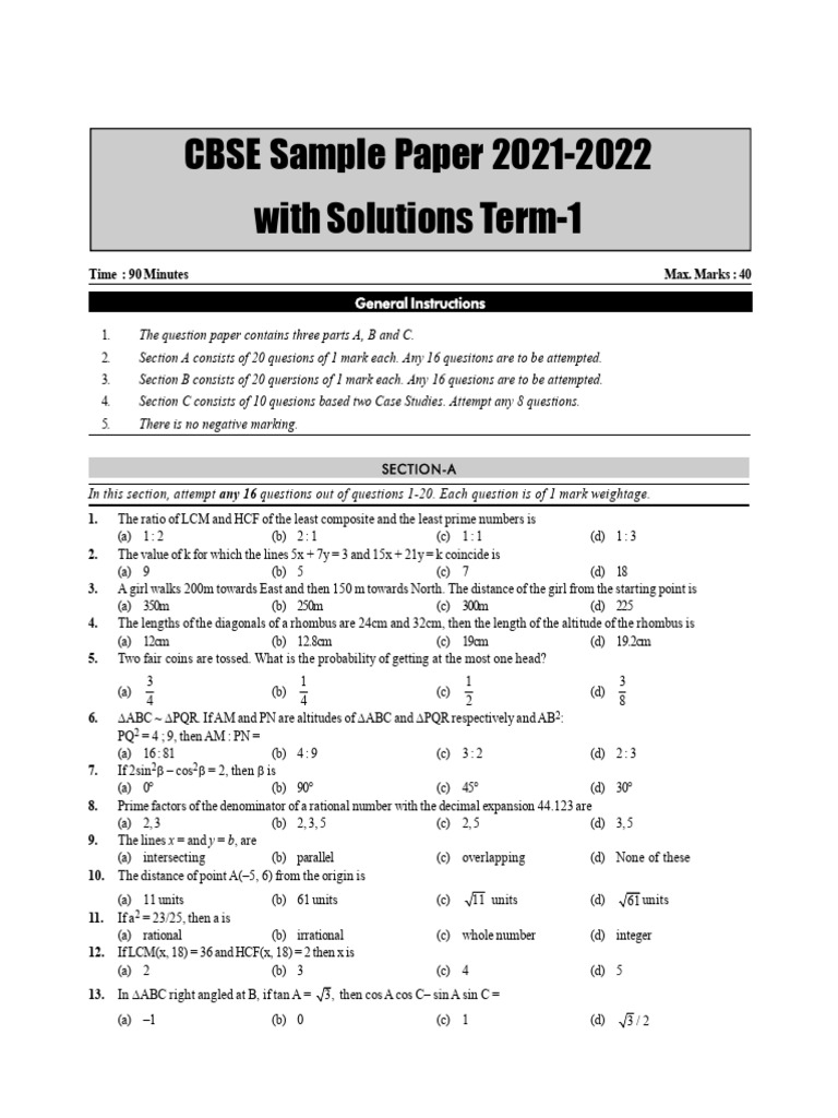 Disha class 10 math std sample paper for term 1 9 18 pdf