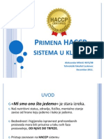 Primena HACCP Sistema U Klanici