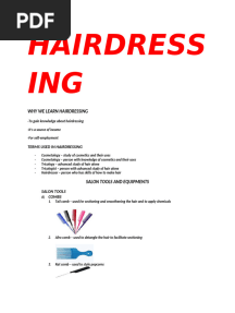 Hairdressing Notes