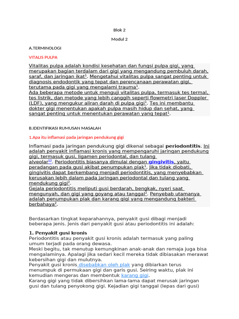 Blok 2 Modul 2 | PDF