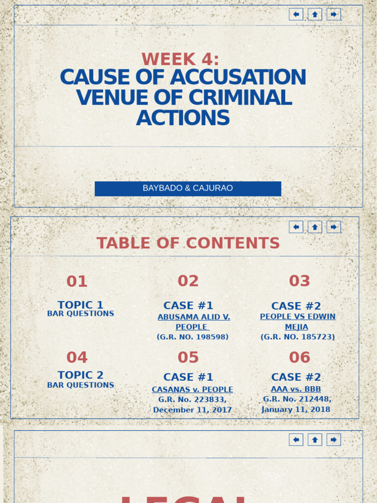 Crim Pro Weeks 4,5,6 | PDF