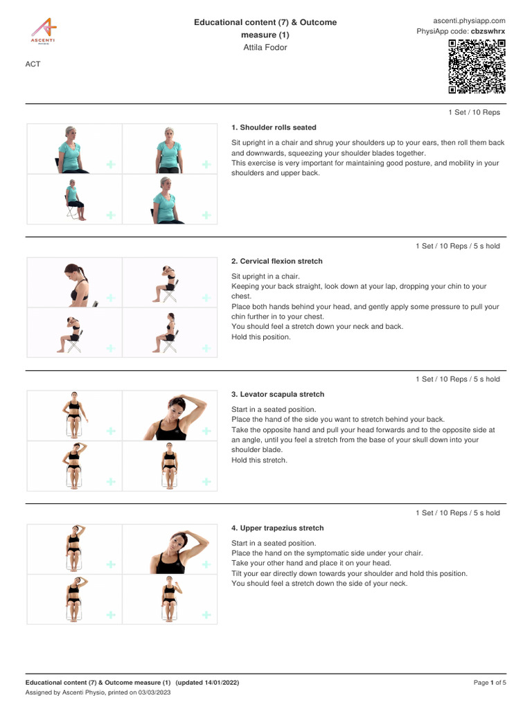 Exercise Program CBZSWHRX | PDF