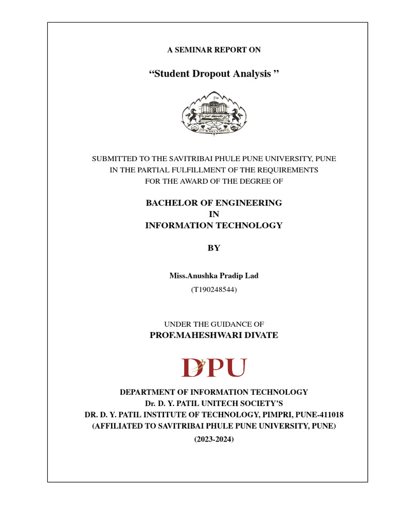 Student Dropout Analysis | PDF
