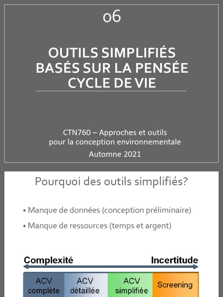 06 - Outils Simplifiés | PDF