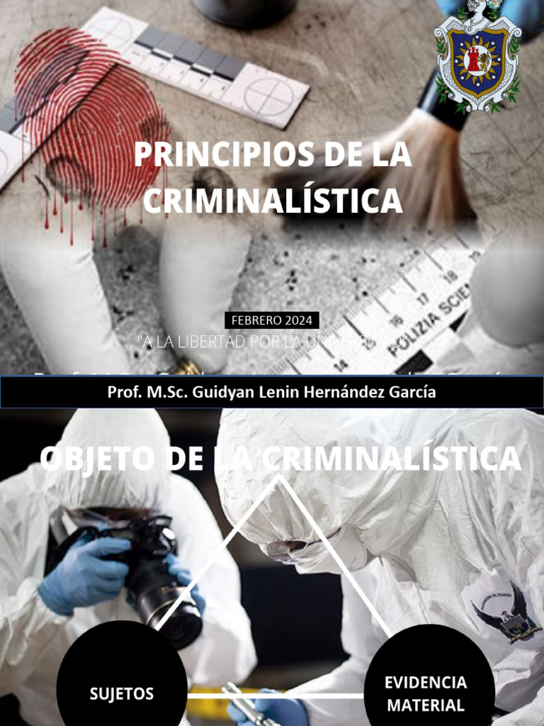 Principios de La Criminalística Regulares | PDF